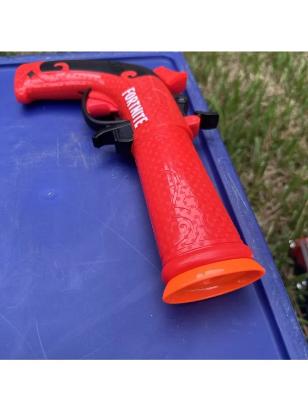 Nerf Fortnite Flint-Knock Flintlock Red Pistol Dart Gun Blaster No Darts